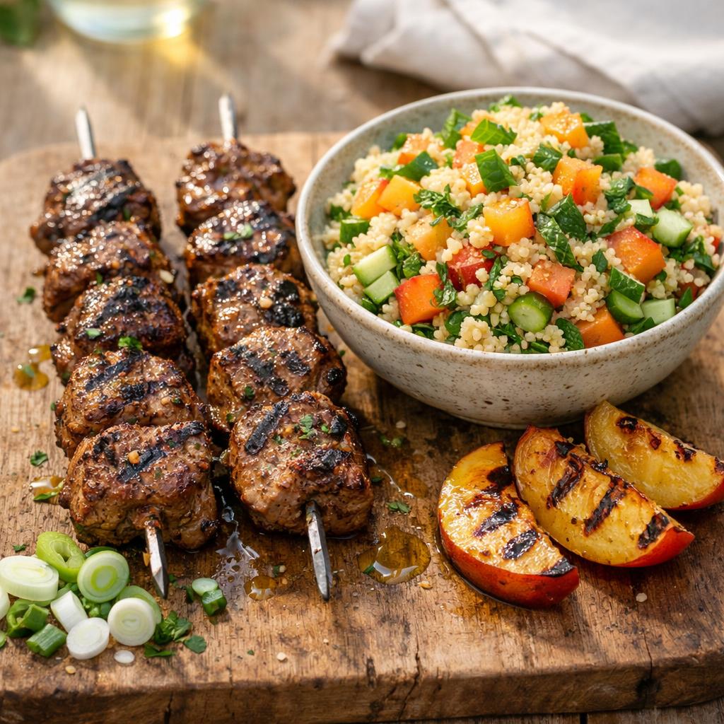 Brochettes d'agneau Anjou