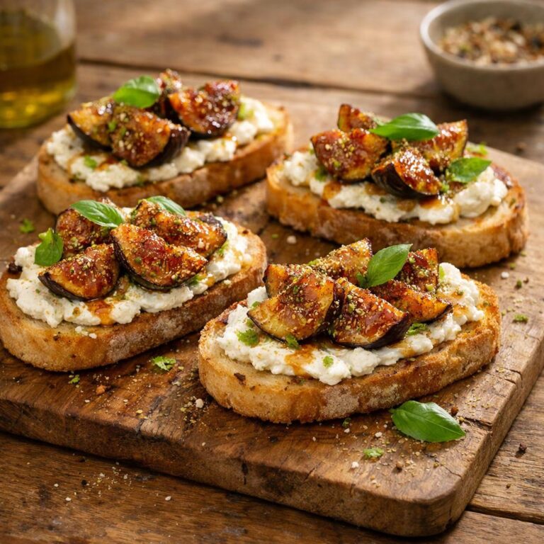 Bruschette figues ricotta