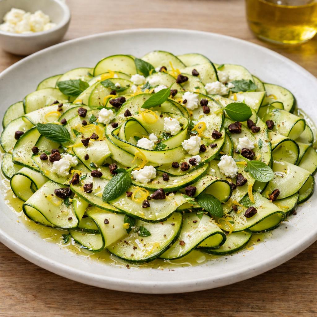 Carpaccio de courgettes