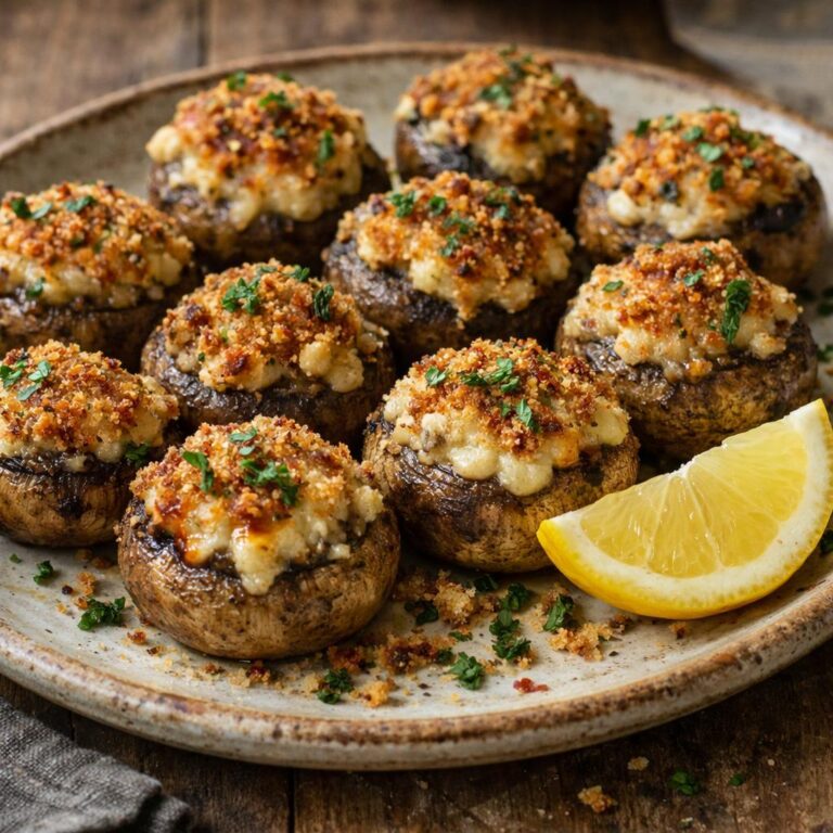champignons farcis chili