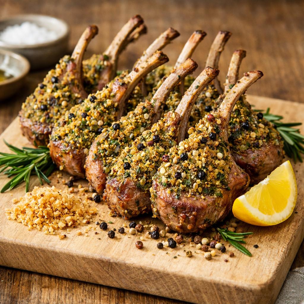 Cotelettes d'agneau poivrées