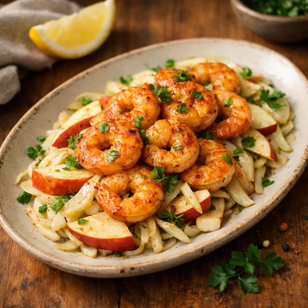 Crevettes au Paprika fumé