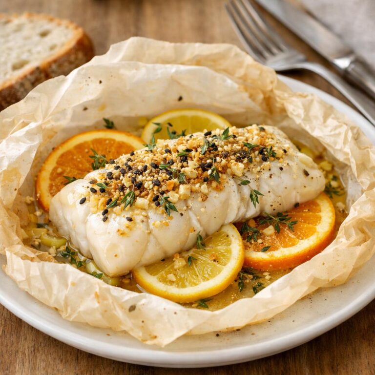 Cabillaud en papillote