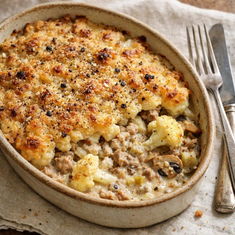 gratin de porc crémeux