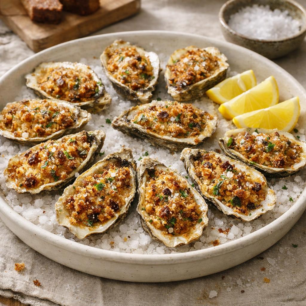 Huîtres gratinées