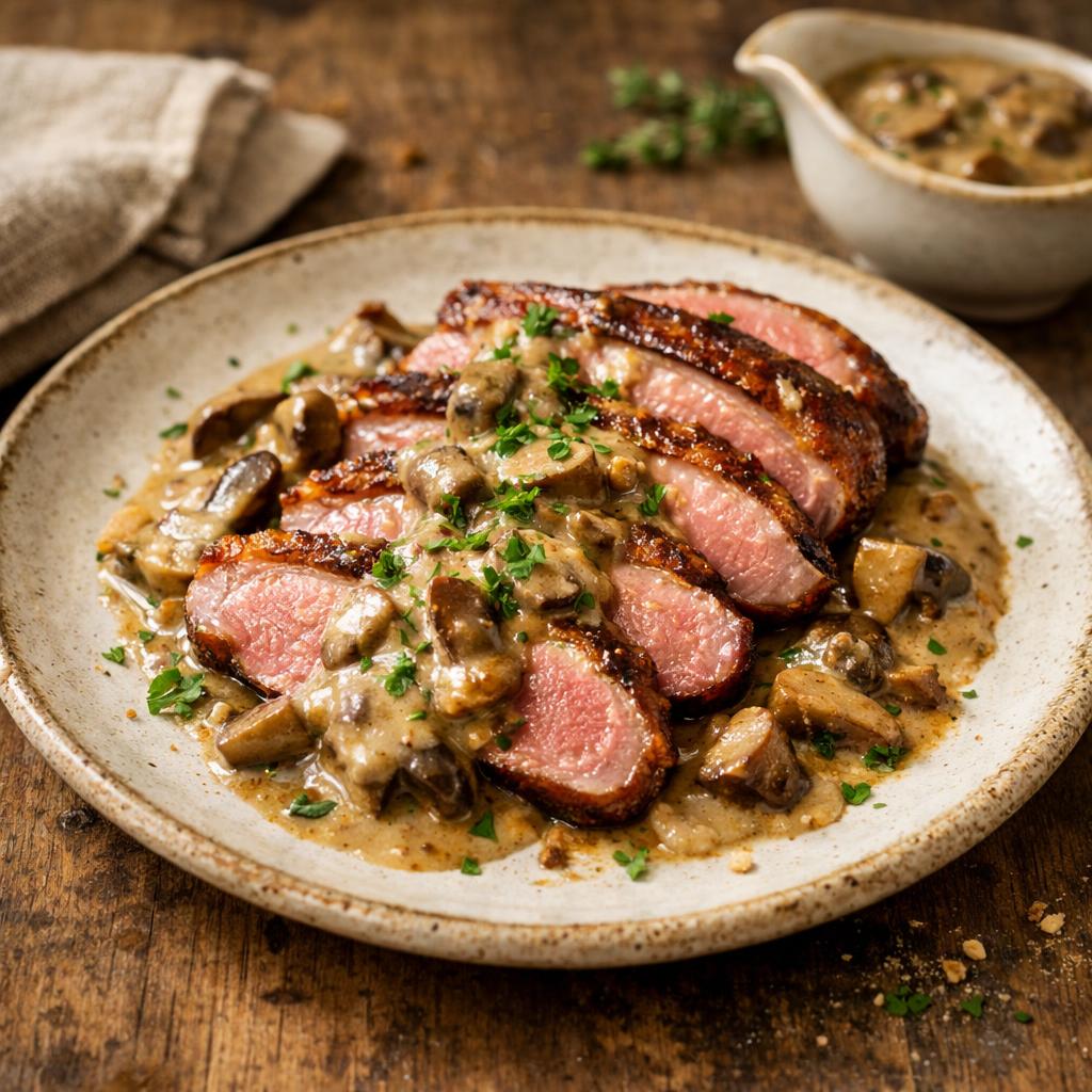Magret de canard basque