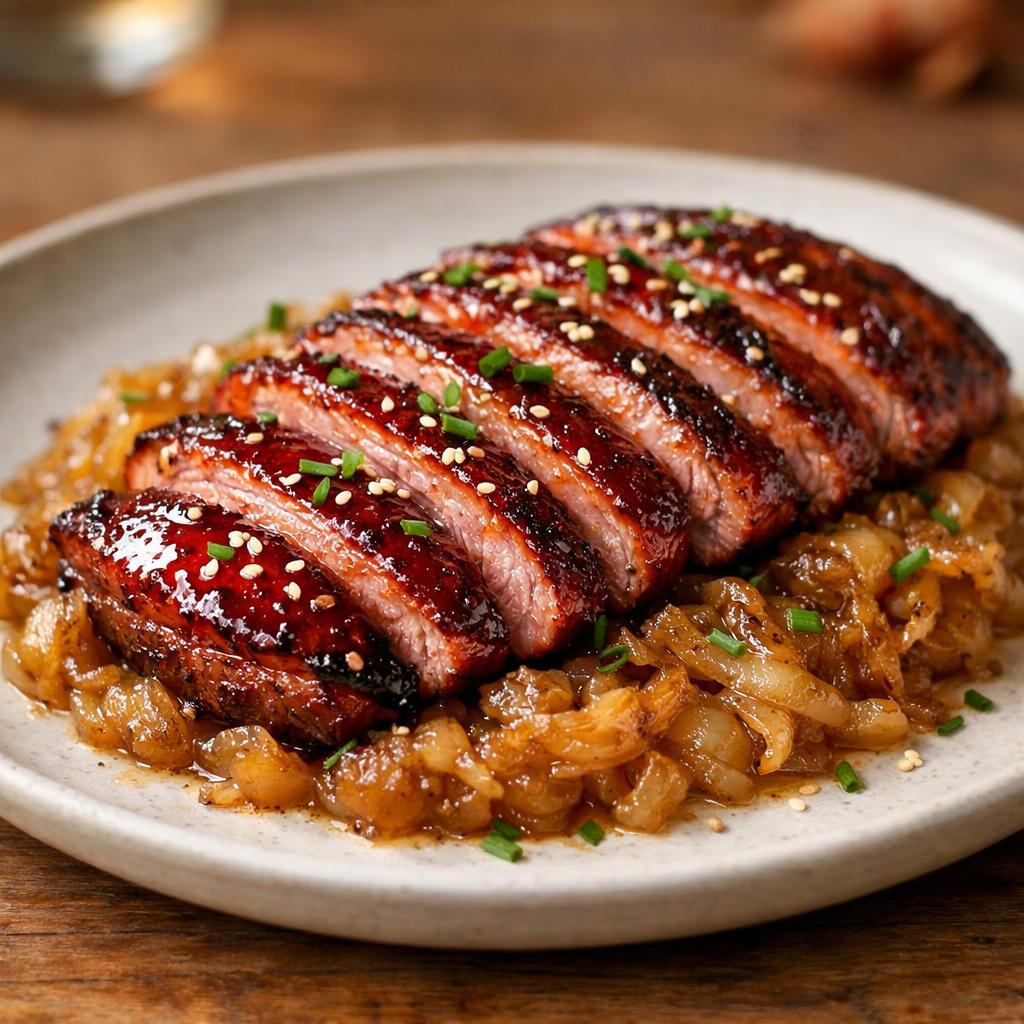 Magret laqué coréen