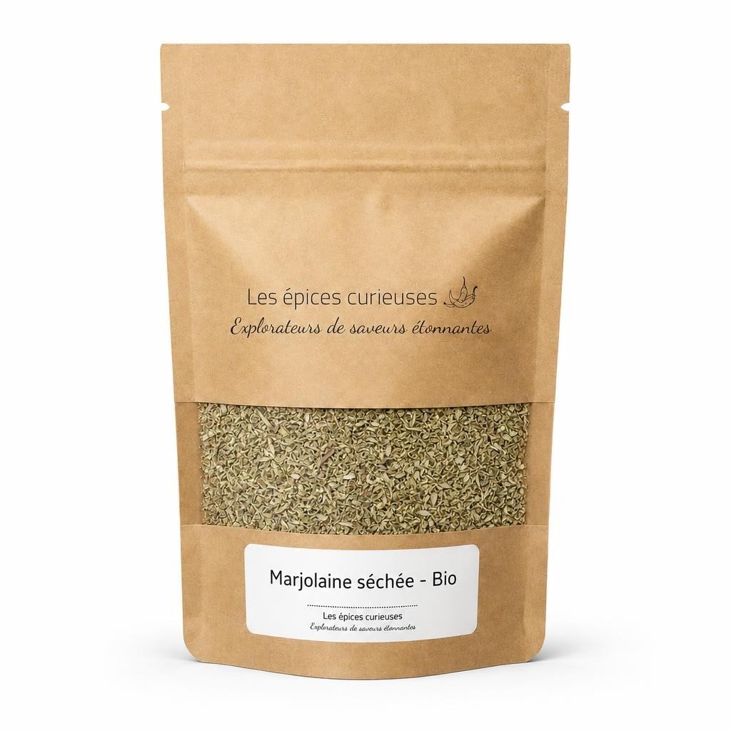 Marjolaine séchée - Bio - Packaging - Les Épices Curieuses