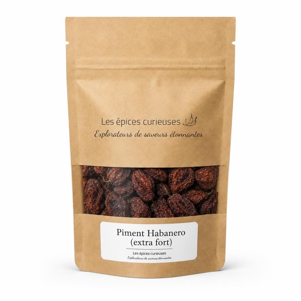 Piment Habanero (extra fort) - Packaging - Les Épices Curieuses