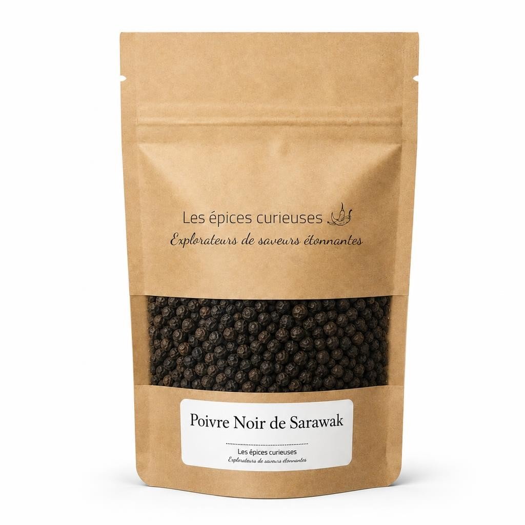Poivre Noir de Sarawak - Packaging - Les Épices Curieuses