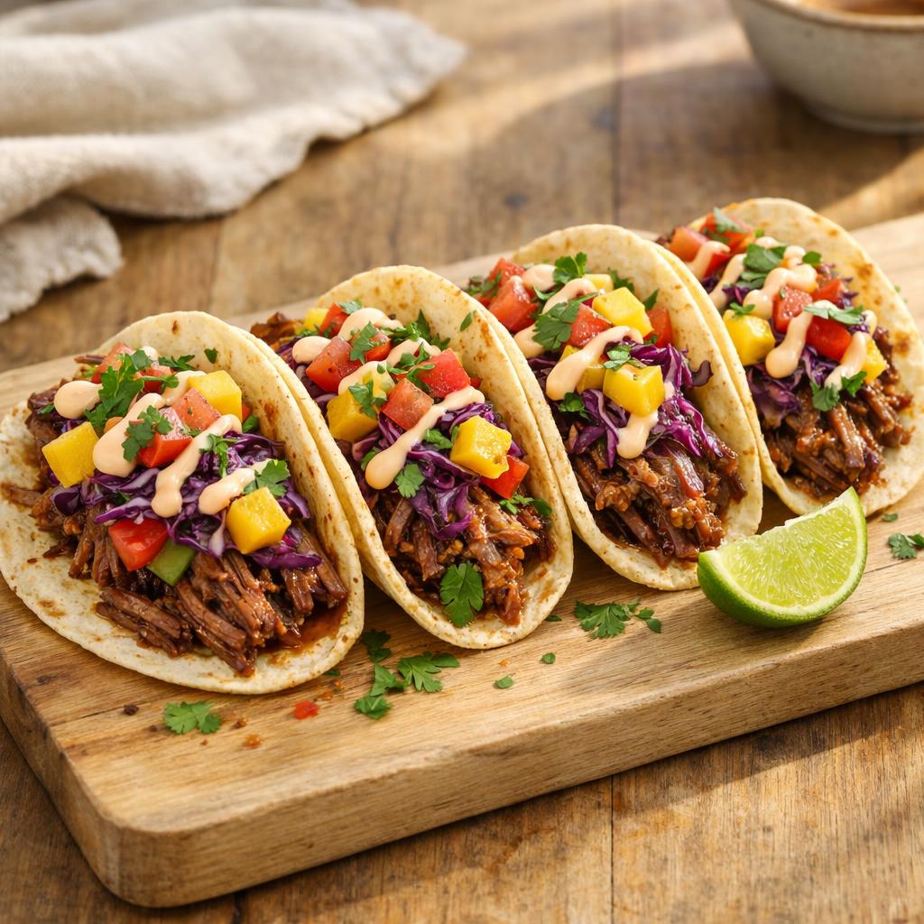 Tacos boeuf effiloché