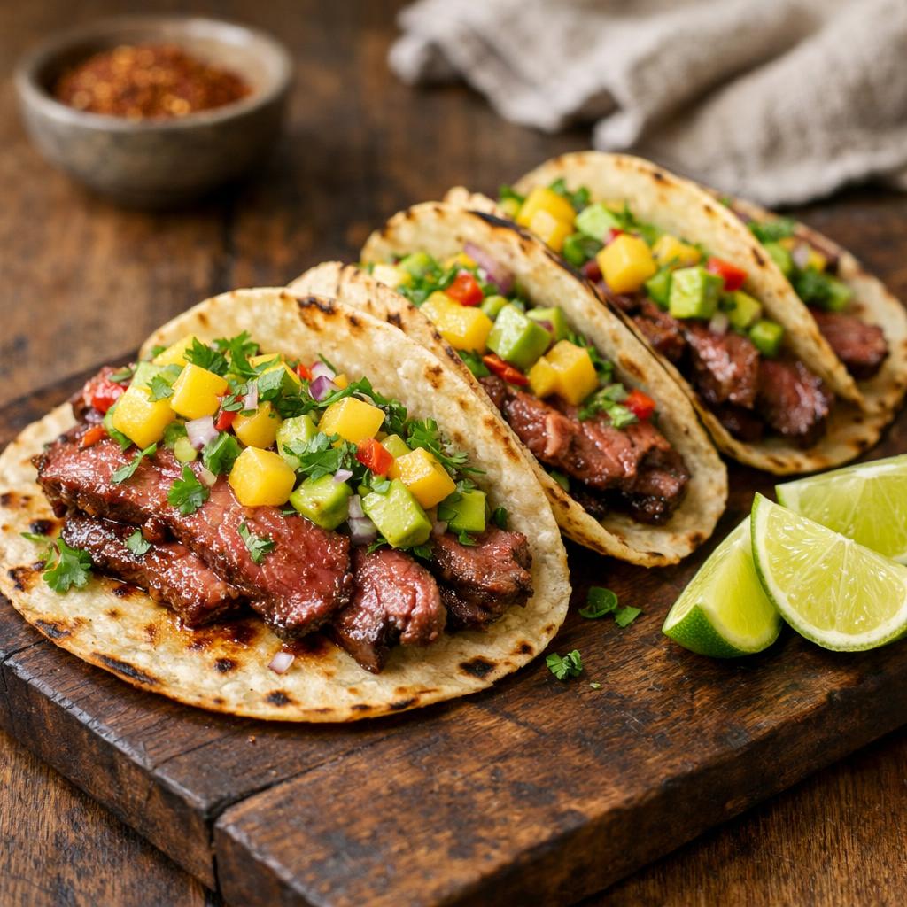 bavette marinée chorizo