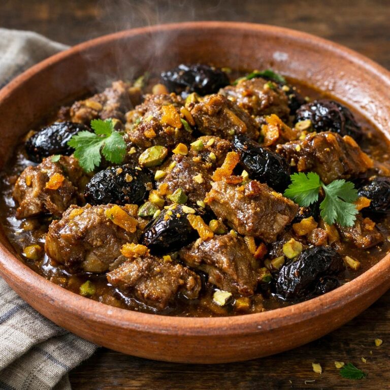 Tajine d'agneau aux pruneaux