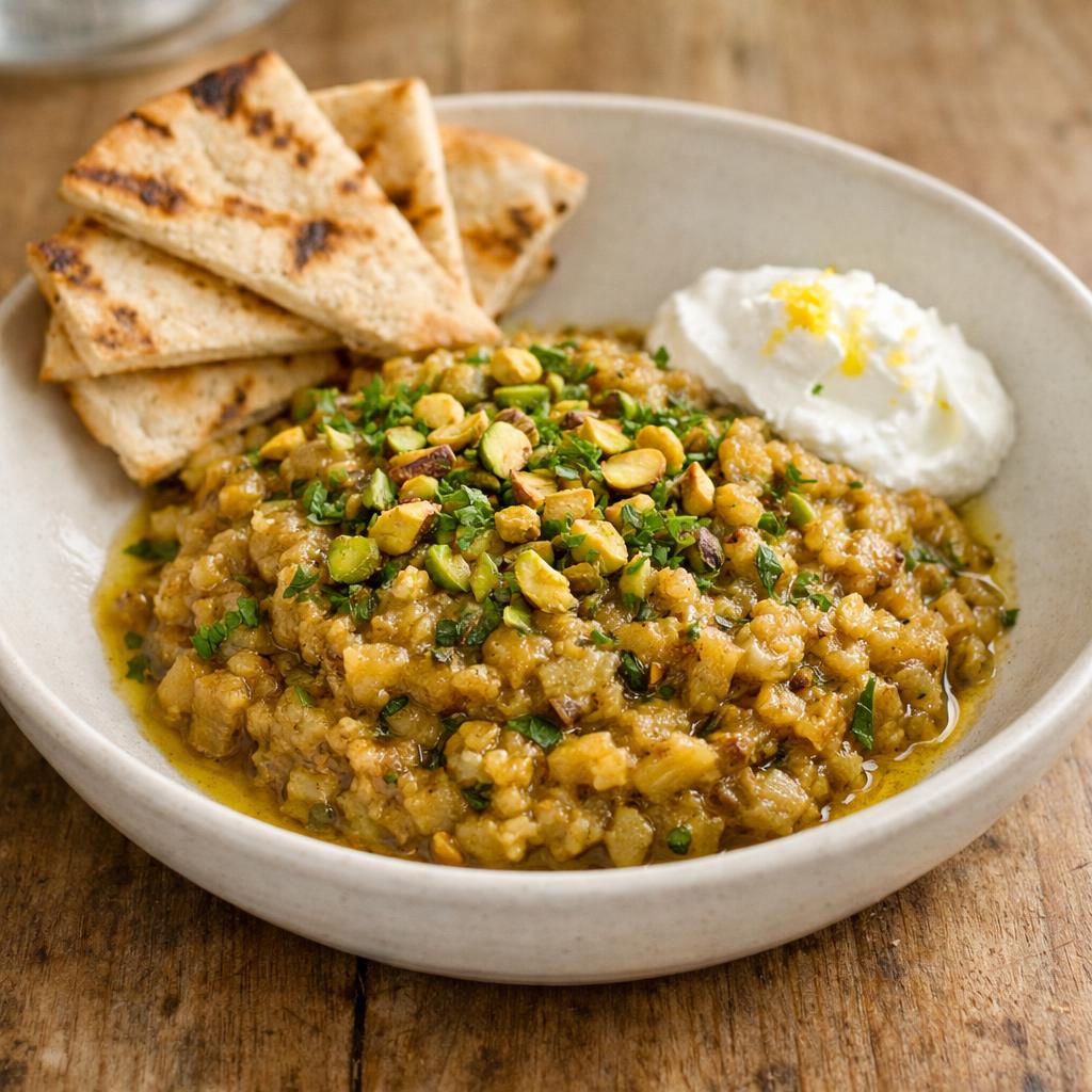 Tartare d'aubergines Madras