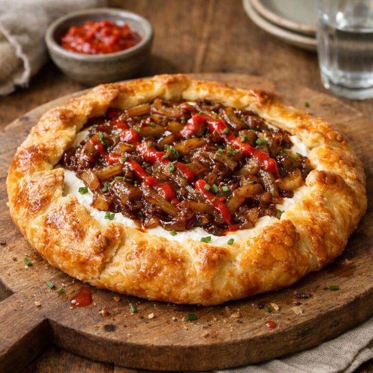 tarte rustique chèvre