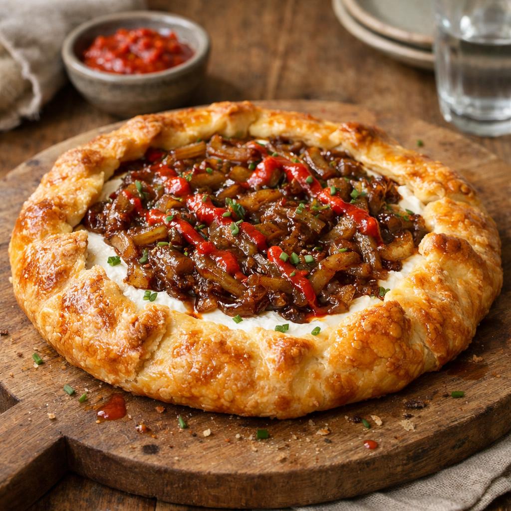 tarte rustique chèvre