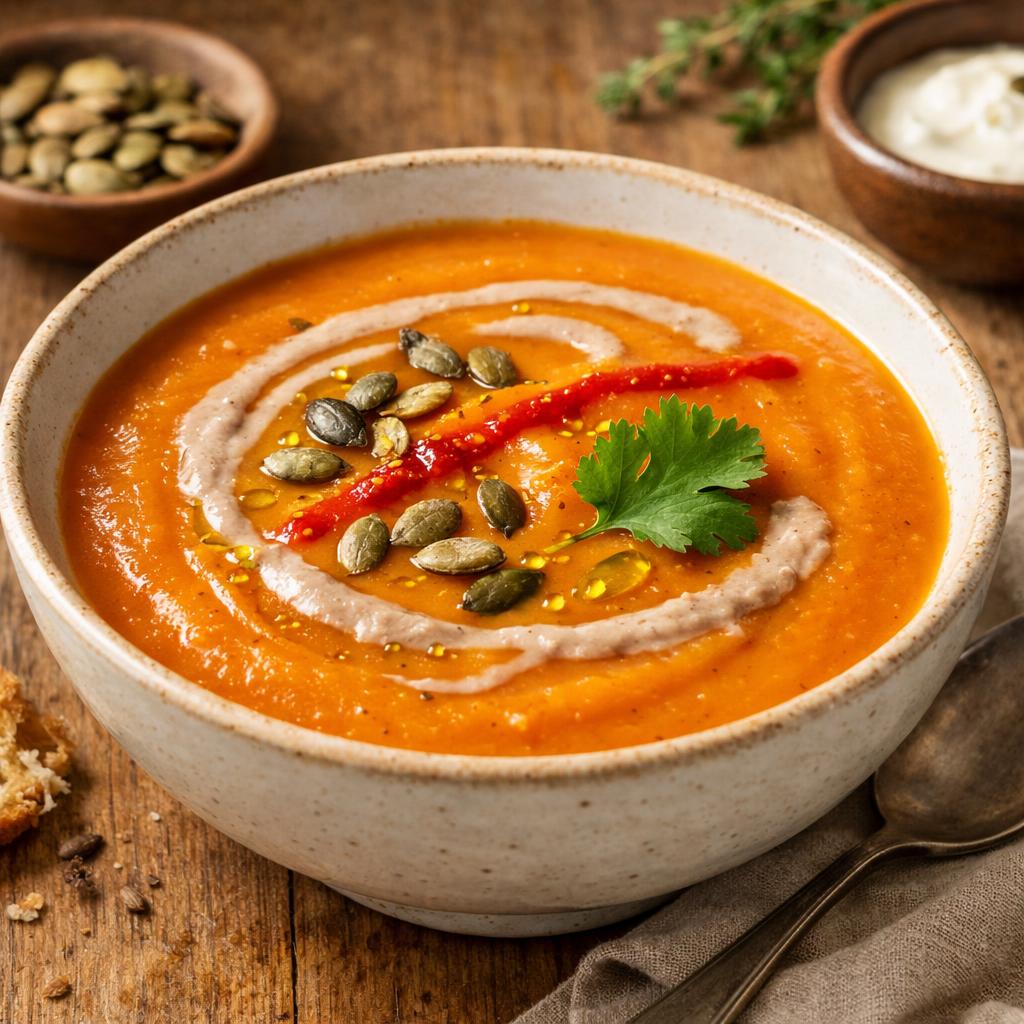 Velouté potimarron harissa