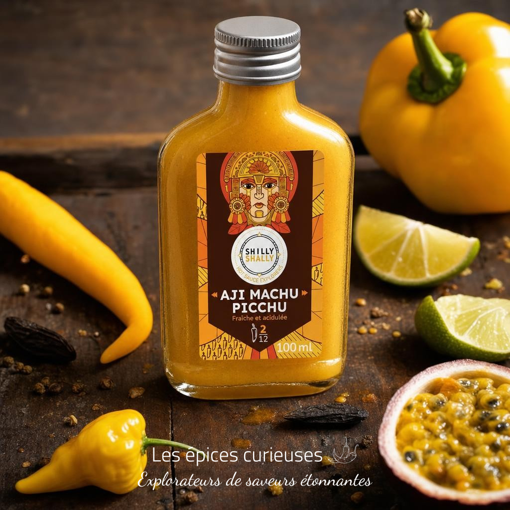 Aji Machu Picchu - Force 2/12 - 100ml - douce et fruitée - Les Épices Curieuses