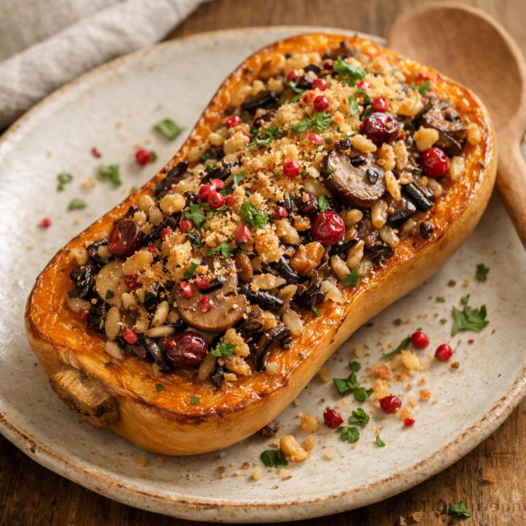 Courge butternut farcie