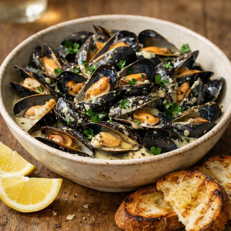 Moules au cidre