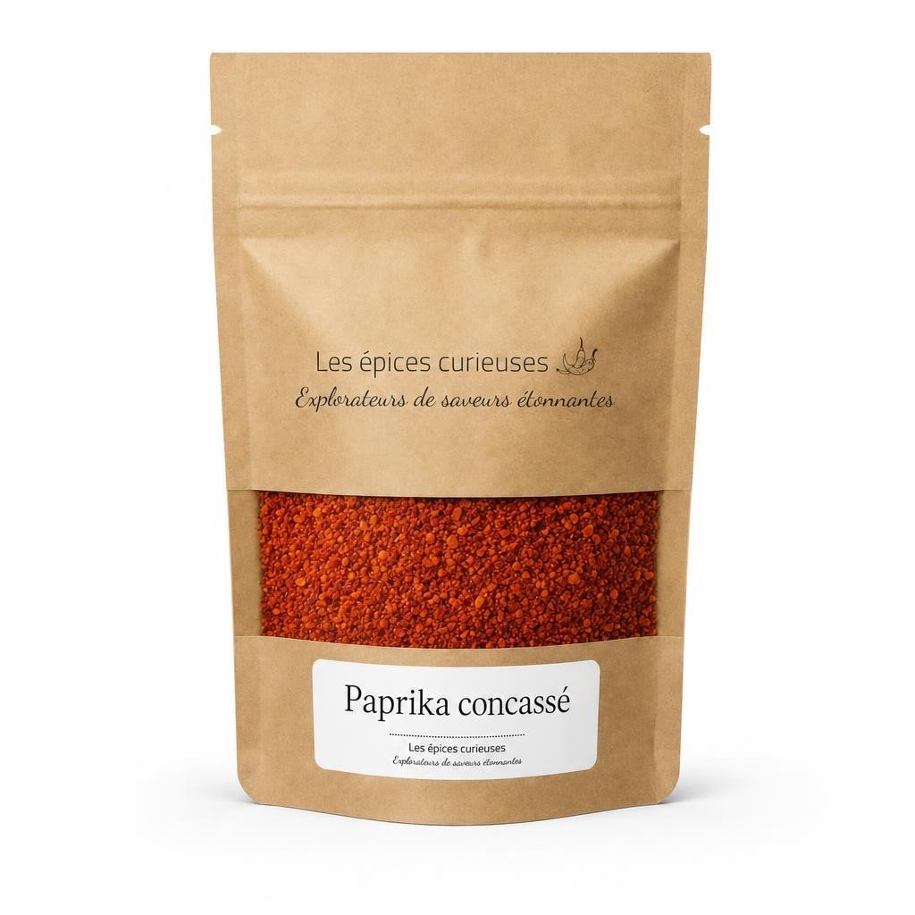 Paprika concassé - Packaging - Les Épices Curieuses